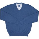 Redmond - Casual Trui - Donkerblauw - V-hals - 100% Katoen
