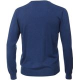 Redmond - Casual Trui - Donkerblauw - V-hals - 100% Katoen