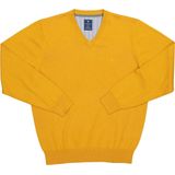 Redmond Casual Trui V-hals oker, Effen