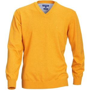 Redmond Casual Trui V-hals oker, Effen