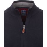 Redmond heren vest katoen - met rits - marine blauw