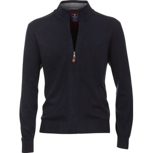 Redmond heren vest katoen - met rits - marine blauw