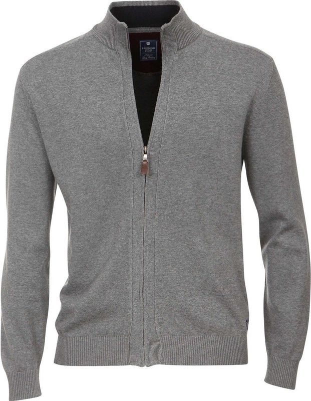 Redmond - Heren Vest - Grijs - 100% Katoen - Rits