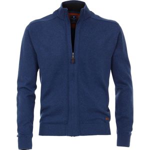 Redmond heren vest katoen - met rits - blauw