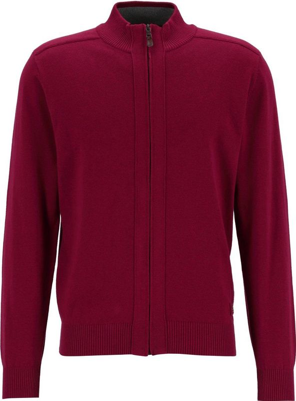 Redmond - Heren Vest - Donker Rood - 100% Katoen - Regular Fit