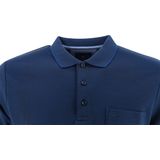 Redmond regular fit poloshirt - jeansblauw melange