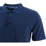 Redmond regular fit poloshirt - jeansblauw melange