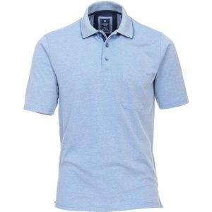 Redmond regular fit poloshirt - midden blauw melange