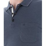 Redmond regular fit poloshirt - antraciet melange