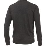 Redmond - Casual Trui - Antraciet - Lange Mouw - V-hals - 100% Katoen