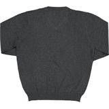 Redmond - Casual Trui - Antraciet - Lange Mouw - V-hals - 100% Katoen