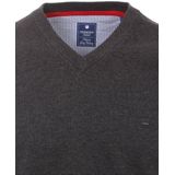 Redmond - Casual Trui - Antraciet - Lange Mouw - V-hals - 100% Katoen