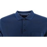 Redmond regular fit poloshirt - jeansblauw melange