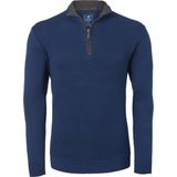Redmond - Heren Schipperstrui - Blauw - Katoen - Opstaande Kraag