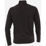 Redmond heren schipperstrui katoen - opstaande kraag - grijs (middeldik)