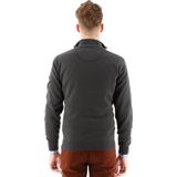 Redmond heren schipperstrui katoen - opstaande kraag - grijs (middeldik)