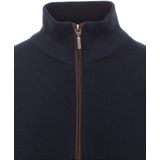 Redmond - Half-Zip Sweater - Blauw - Effen - Lange Mouw - 100% Katoen