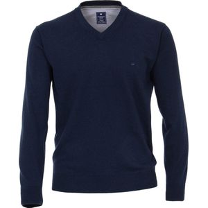 Redmond heren trui katoen - V-hals - blauw