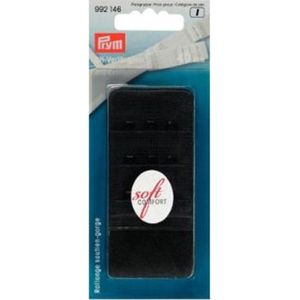 Prym BH tussenstukje 40 mm - 3 haakjes - 40 - Zwart