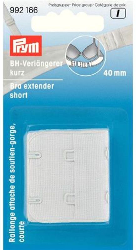Prym - BH-verlengstuk - Wit - Korte uitvoering - 40 of 50 mm