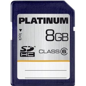 Platinum 8 GB Class 6 SDHC geheugenkaart