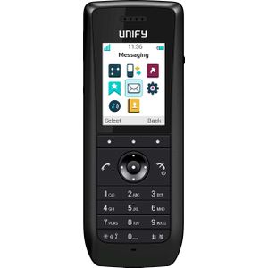 Unify OpenScape WLAN Phone WL4 Plus - Draadloze VoIP-telefoon - met Bluetooth-interface, Telefoon, Zwart