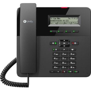 Unify OpenScape Desk Phone CP210 Analoge telefoon Zwart