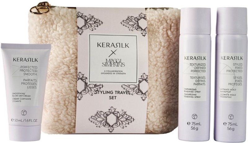 Kerasilk - Styling Travel Set - Gladmakende Föhncrème en Hairspray - Beperkte Holiday Editie
