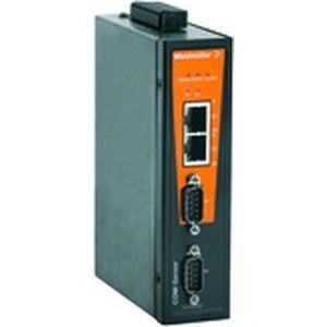 Weidmüller - Mediaconverter 2xSerieel/1xEthernet 1242090000 - Netwerkschakelaar - Zwart - Oranje