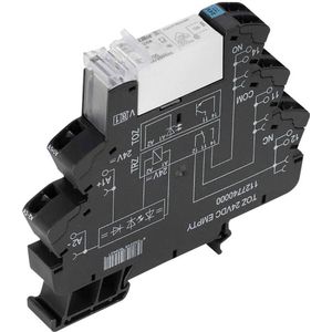 Weidmüller Benelux TERMSERIES - TRZ 24VDC 1NO HCP / Relay module, 24 V DC ±20 %, Green LED, Free-wheeling diode, Reverse p, Schakelrelais