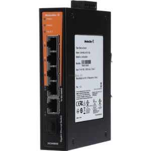Weidmüller IE-SW-BL05-4GT-1GS - Netwerkschakelaar - 5 Havens - Unmanaged - Gigabit Ethernet