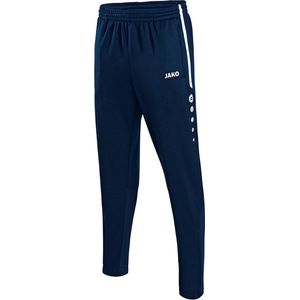 JAKO - Actieve Trainingsbroek, Uniseks-Volwassene, Marine/Wit, XL