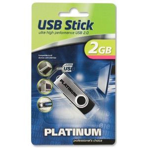 Platinum Twister USB 2.0 Geheugenstick (2 GB) Zwart
