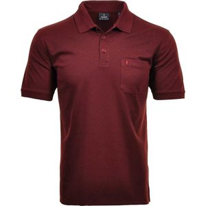 RAGMAN - Softknit Polo Shirt - Rood - Korte Mouw