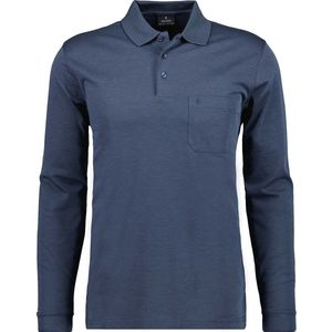 Ragman Poloshirt Soft Knit Polo Knopf Langarm