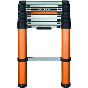 Telescopische ladder 2.63m - SoftClose & AntiSlip - Giraffe Air - Geschikt voor binnen en buiten. licht, compact, aluminium constructie en veilig - soft close technologie