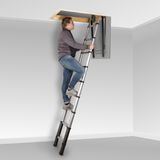 Batavia 7063996 Telescopische Ladder SoftClose & Antislip - 2,30m - 2,65m - 9 Sporten