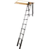 Batavia 7063996 Telescopische Ladder SoftClose & Antislip - 2,30m - 2,65m - 9 Sporten