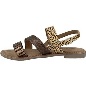 Dockers by Gerli Dames 50al201 platte sandalen, Bruin chocolade, 37 EU