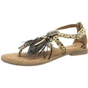 Dockers by Gerli Dames 50al202 Platte sandalen, Bruin lichtbruin, 36 EU