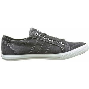 Dockers by Gerli Slip-On Sneaker, Freizeitschuh, Retro Sneaker, Fake Schnürung, in cooler Jeansoptik