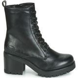 Dockers by Gerli - Veterlaarsjes - Zwart - Gevoerd - Blokhak