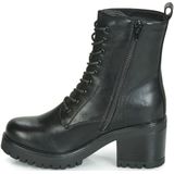 Dockers by Gerli - Veterlaarsjes - Zwart - Gevoerd - Blokhak