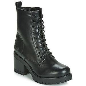 Dockers by Gerli - Veterlaarsjes - Zwart - Gevoerd - Blokhak