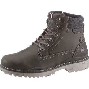 Dockers by Gerli - Winterboots - Donkergrijs - Veterschoenen met Profielzool