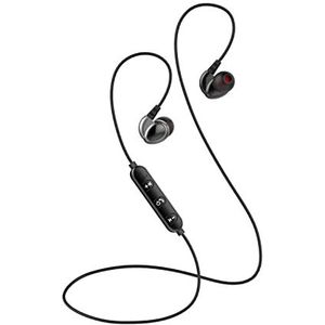 LEICKE draadloze In-Ear hoofdtelefoon met microfoon, sport koptelefoon, IPX6 waterdichte, geïntegreerde headset-functie, compatibel met iOS en Android