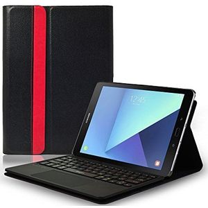 Sharon Samsung Galaxy Tab S3 9.7 Bluetooth toetsenbord beschermhoes met uitneembaar bluetooth-toetsenbord en geïntegreerd multitouch-touchpad | Duitse QWERTZ - lay-out | SM-T820, SM T825