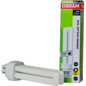 Osram Dulux D/E Spaarlamp - 4-Pins - Warm Wit - 13W - Kleurtemperatuur 3000 K