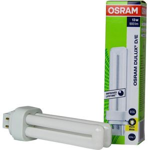 Osram - DULUX D/E - Compact Fluorescentielamp - 13 Watt - Warmwit 3000K