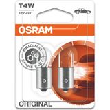 Osram - Original - Gloeilamp - 12V - T4W BA9s - 4W - Doos 10 stuks